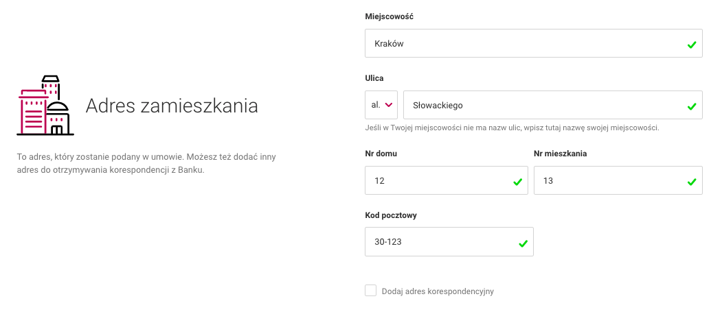 Jak założyć konto w Milennium - Krok 3b.