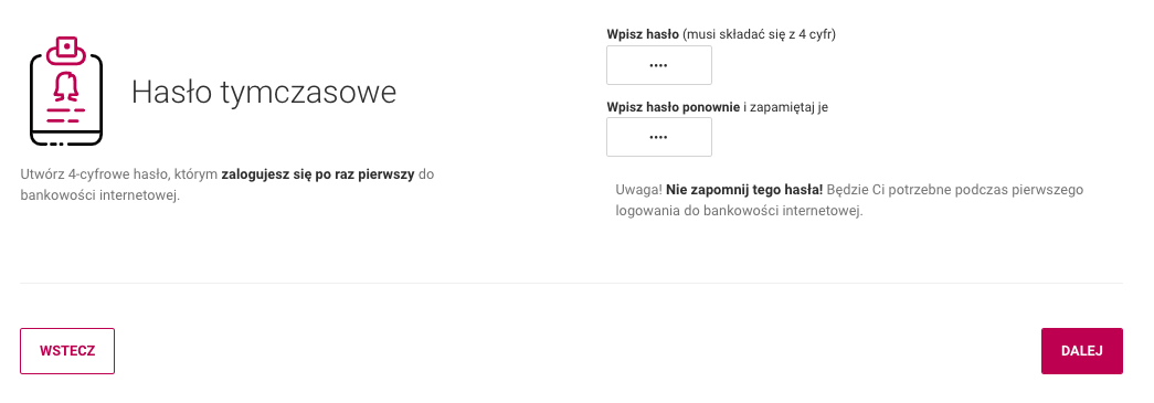Jak założyć konto w Milennium - Krok 3e.