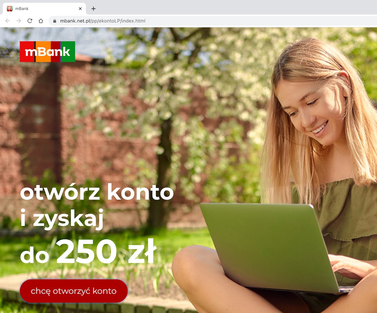Zakładanie konta w mBanku - Wniosek